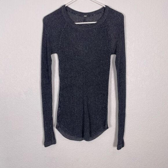 Lululemon Blue & White Patterned Crewneck Pullover Sweater - Picture 1 of 6